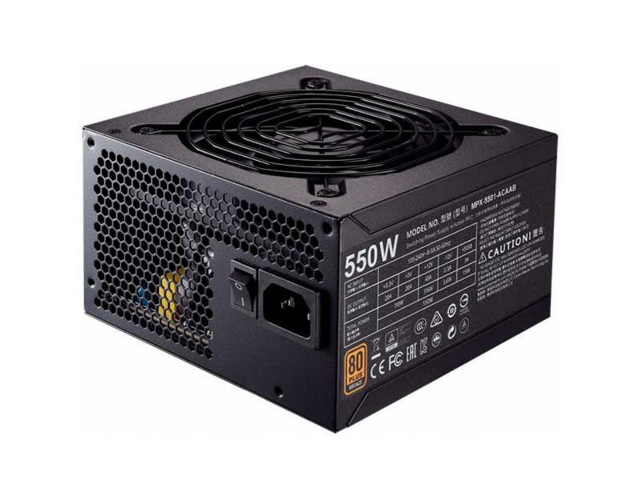 MPE-5501-ACAAB Cooler Master 550-Watts EPS12V Power Supply