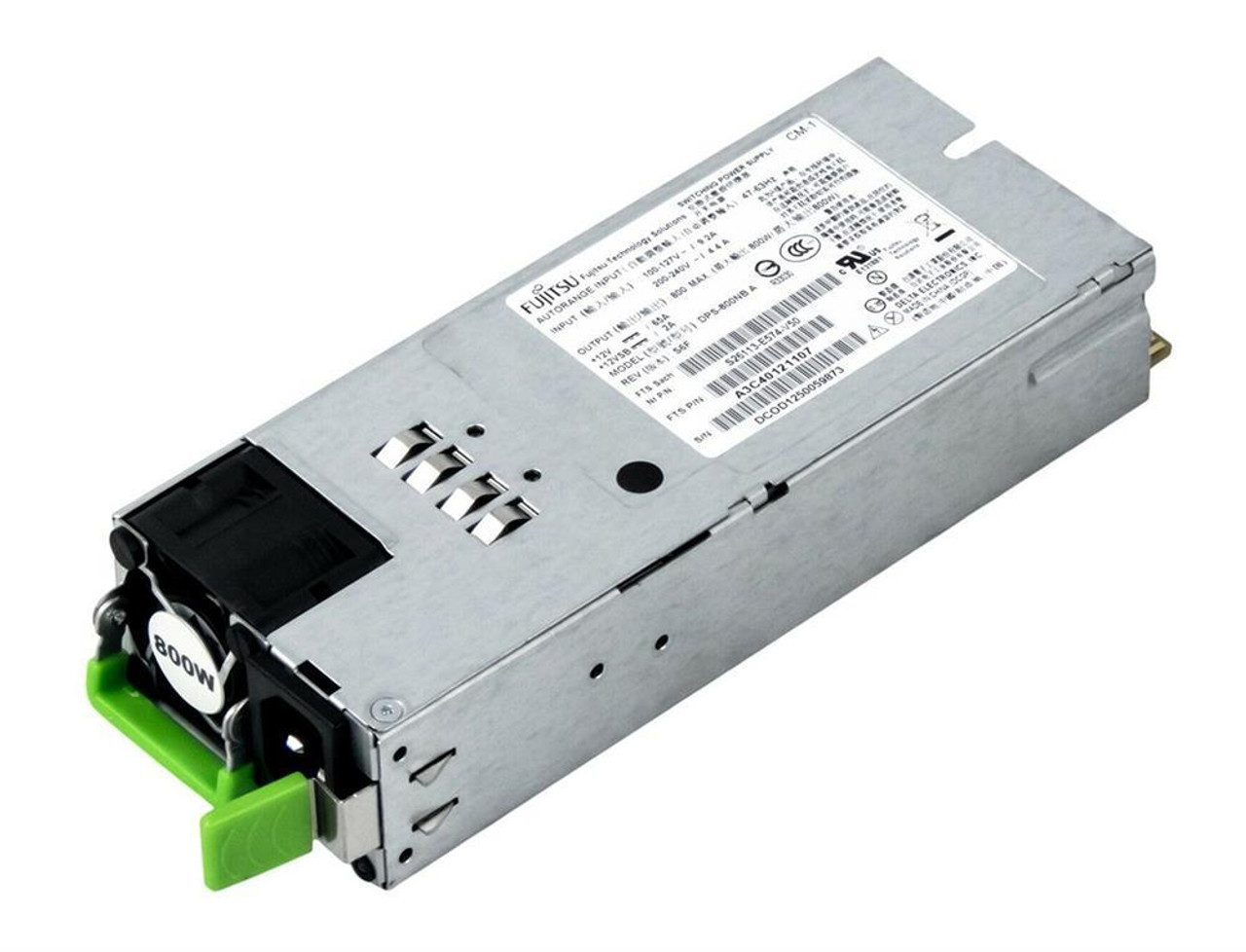 S26113-E574-V50 Fujitsu 800-Watts Redundant Power Supply for Primergy Rx300 S7