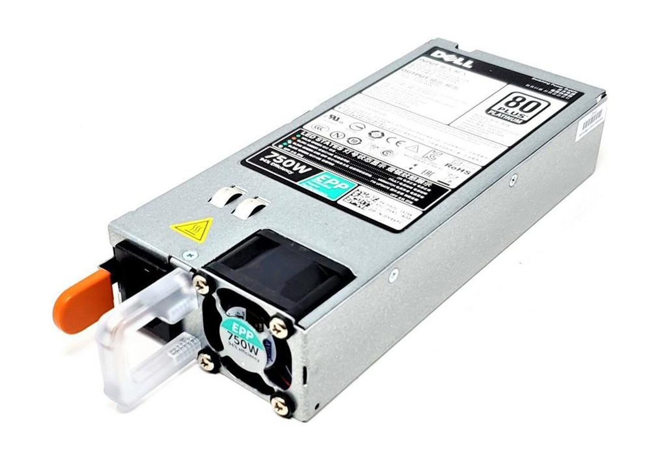 JW4TR Dell 750-Watt 80-Plus Platinum Power Supply for PowerEdge R730XD R730 R630 T430 T630