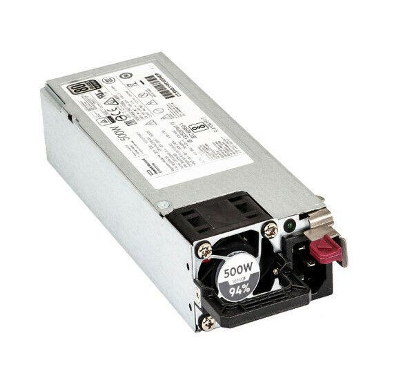 HSTNS-PD40-1 HP 500-Watt Hot Plug Redundant Power Supply for Dl380 Gen10