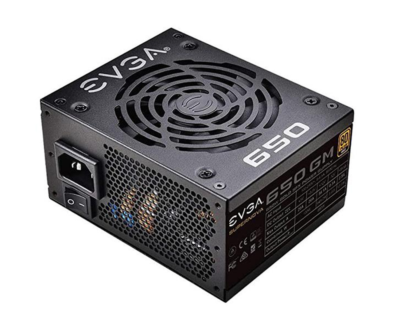 123-GM-0650-Y3 EVGA SuperNOVA 650 GM 650-Watts ATX 24-Pin 80 Plus Gold Power Supply