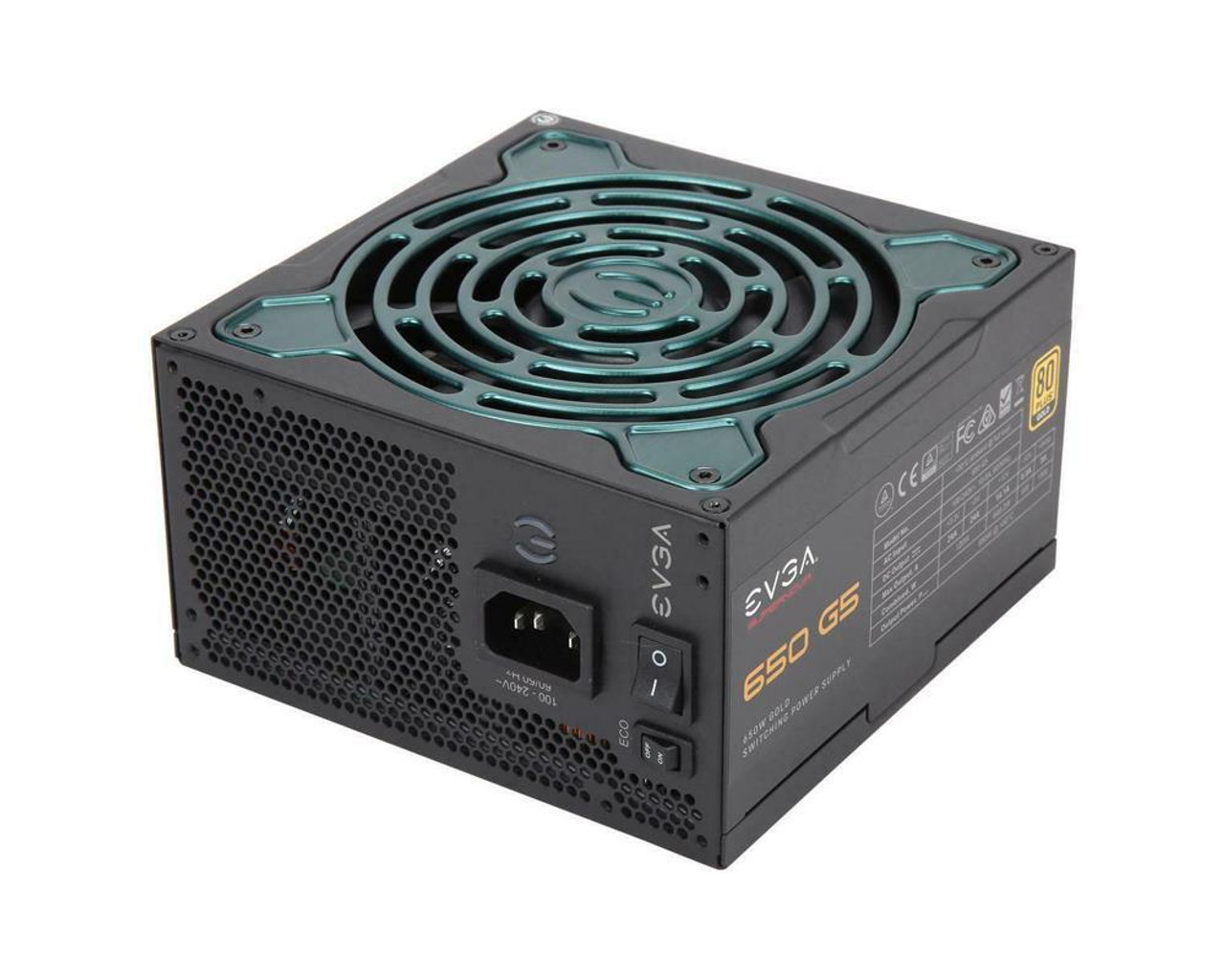 220-G5-0650-X2 EVGA SuperNOVA 650 G5 650-Watts ATX 24-Pin 80 Plus Gold Power Supply