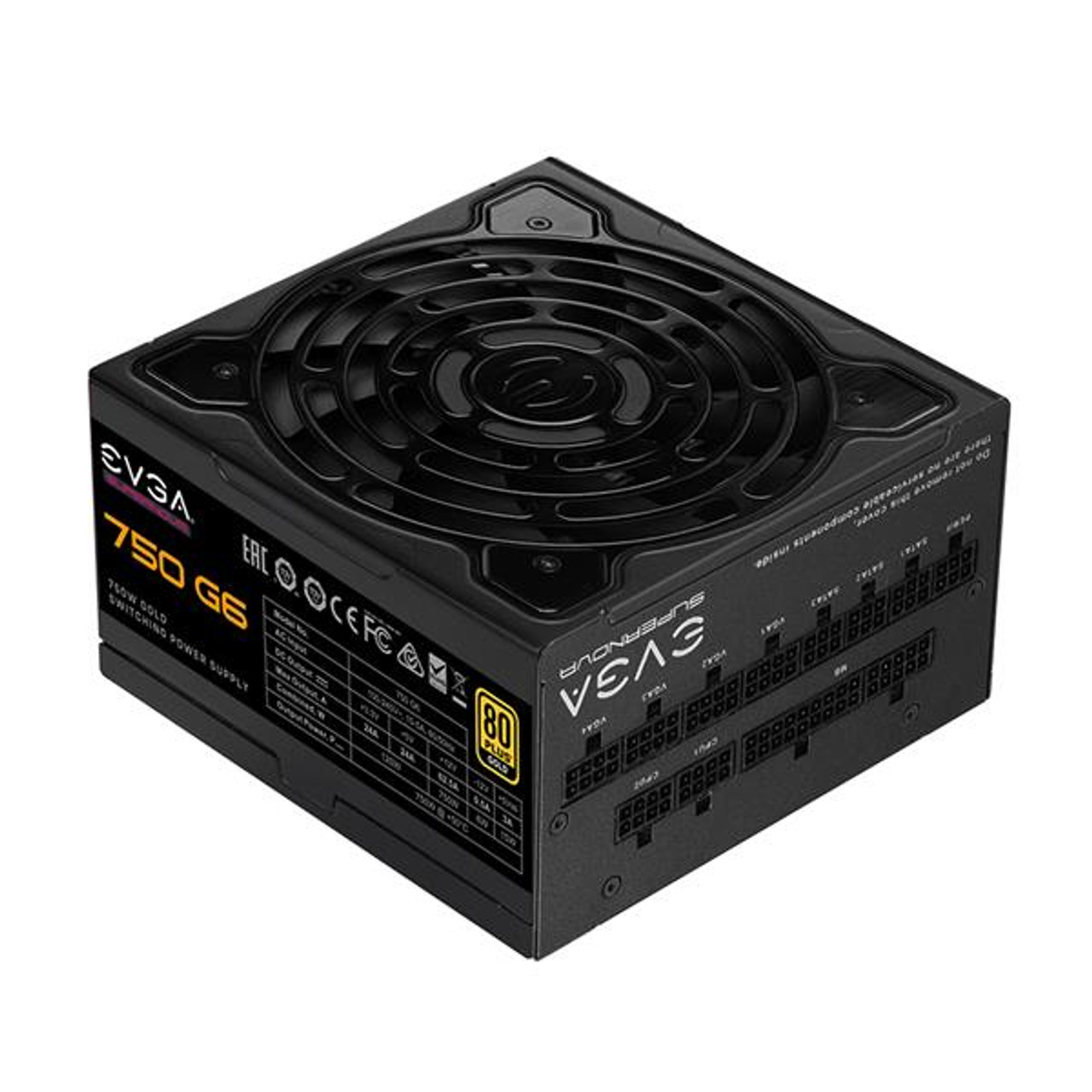 220-G6-0750-X1 EVGA SuperNOVA 750 G6 750-Watts ATX12V 80 Plus Gold Fully Modular Power Supply