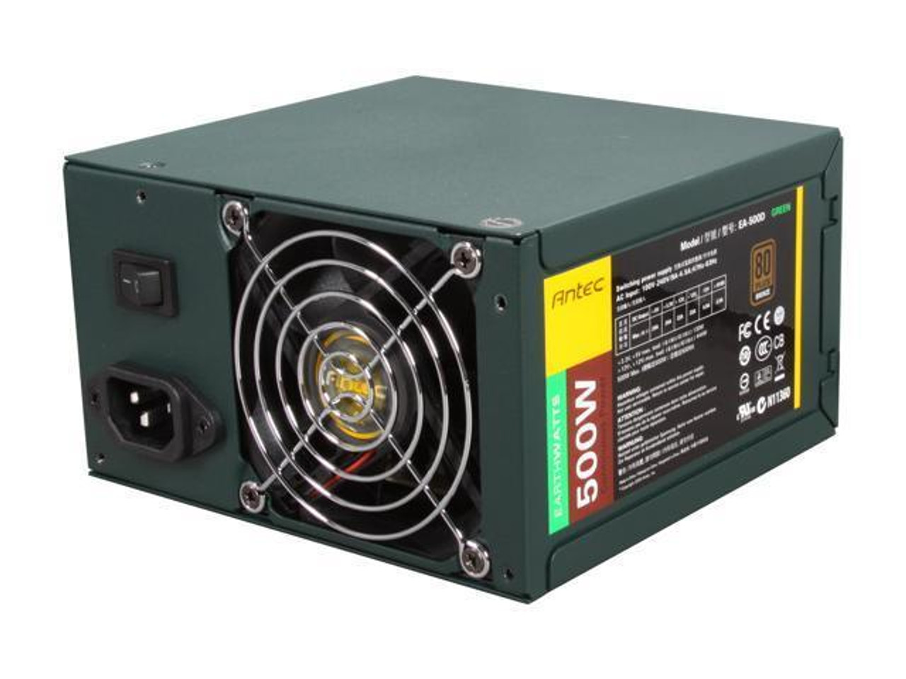 EA-500D GREEN Antec EarthWatts Green 500-Watts ATX12V/EPS12V 80 Plus Bronze Power Supply EA-500D