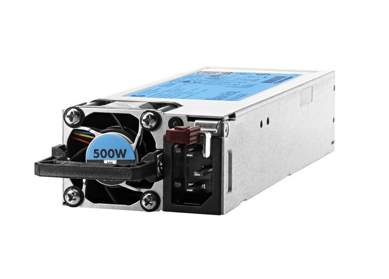 720478-S21 HP 500-Watts Flex Slot Platinum 80Plus Redundant Hot Swap Power Supply for ProLiant DL360 DL380 ML350 Gen9 Server