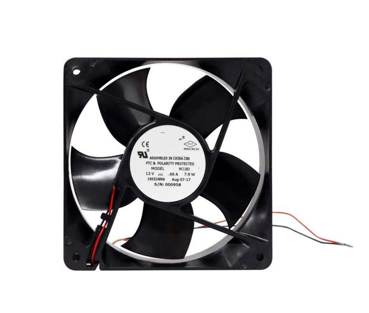 MC24B3 Comair Rotron 120x120x32mm 24V Muffin DC 0.28A 6.7W 102CFM 3700RPM Fan