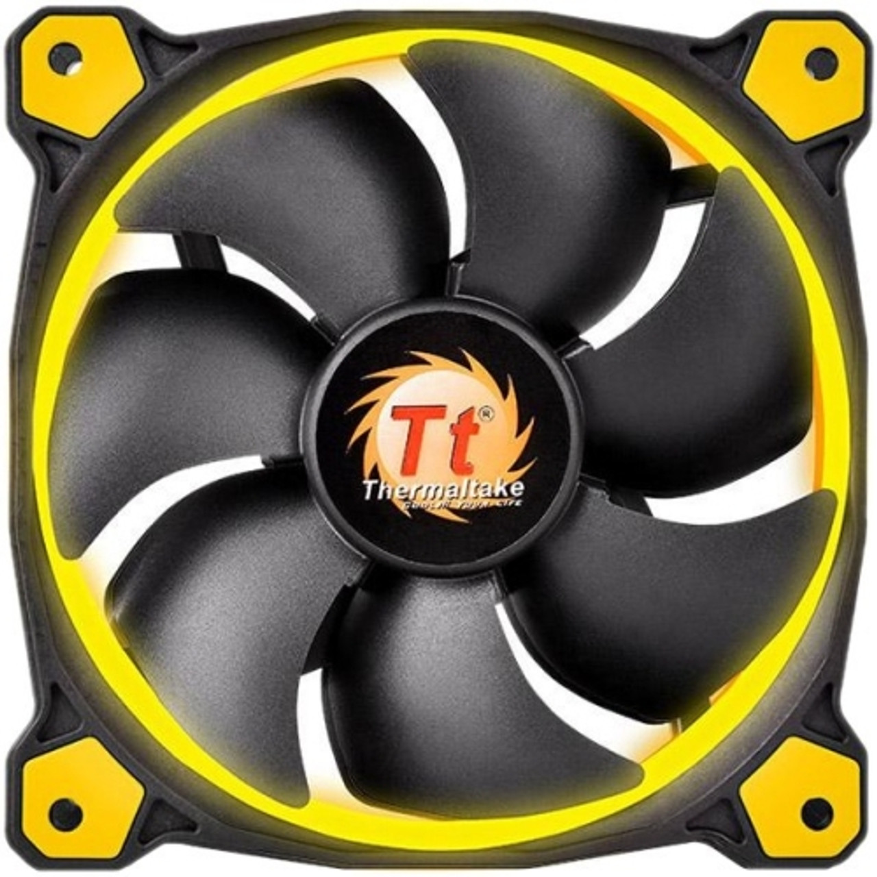 CL-F038-PL12YL-A Thermaltake Riing 12 High Static Pressure LED Radiator Fan