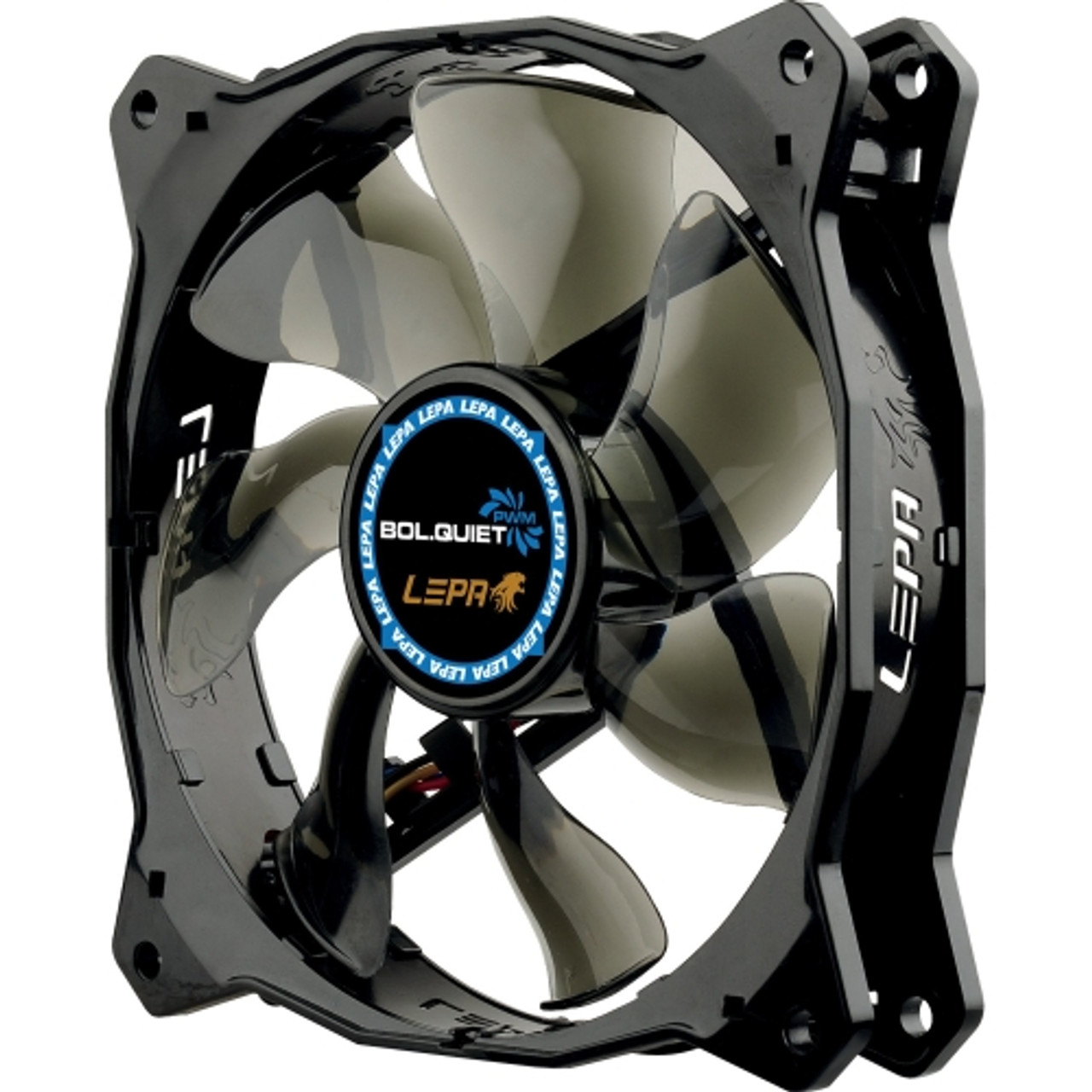 LP-BOL12P-BL LEPA BOL.Quiet LPBOL12P Cooling Fan 120 mm 1600 rpm81.4 CFM 18 dB(A) Noise Barometric Oilless Bearing 4-pin, 4-pin PWM, Power Adapter Blue LED 18.3