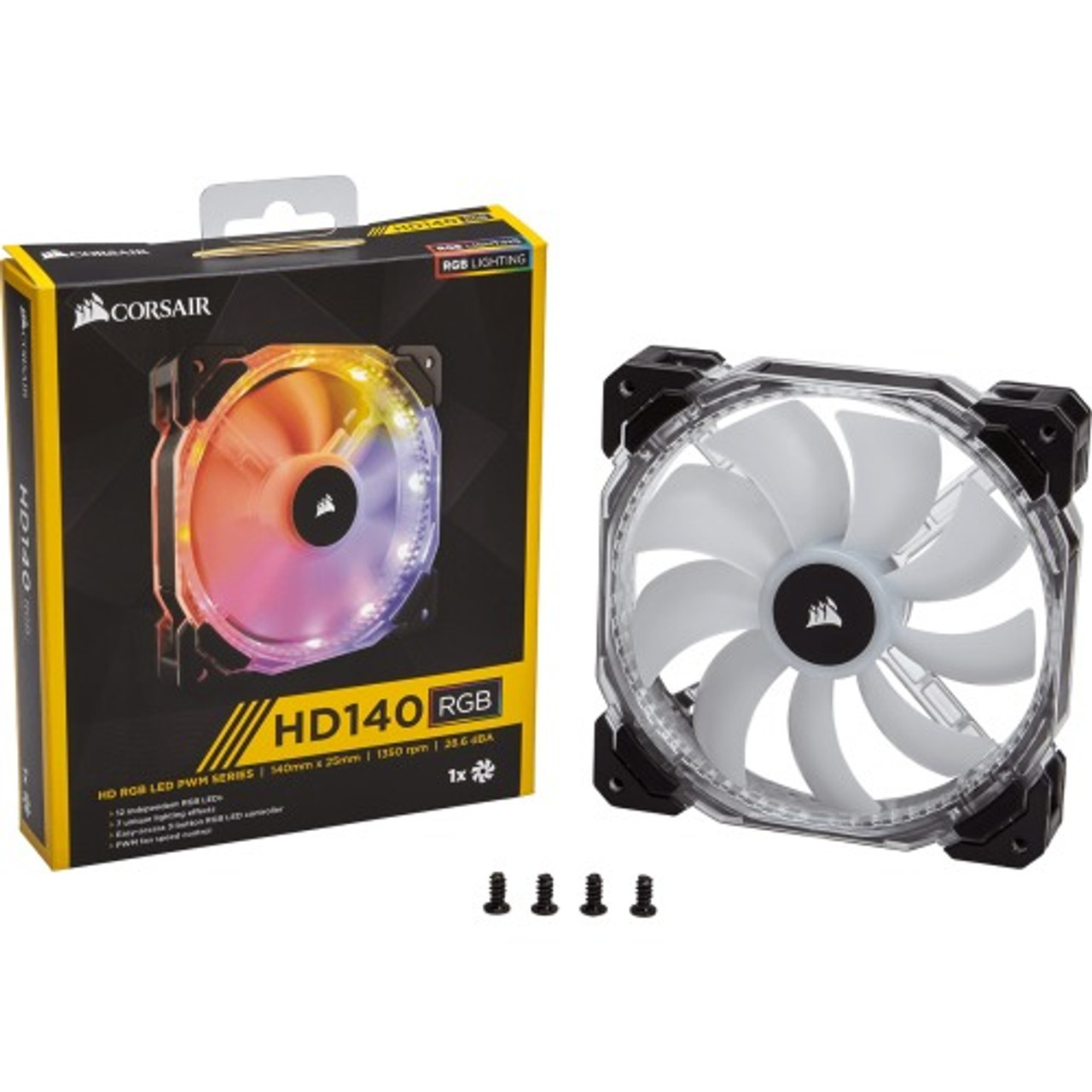 CO-9050068-WW Corsair HD140 140mm RGB LED Cooling Fan