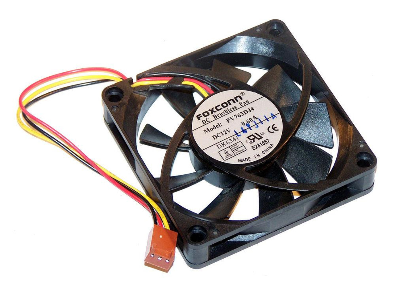 PV763DJ4 Foxconn DC Brushless Fan 12V .6A CS Bearing A