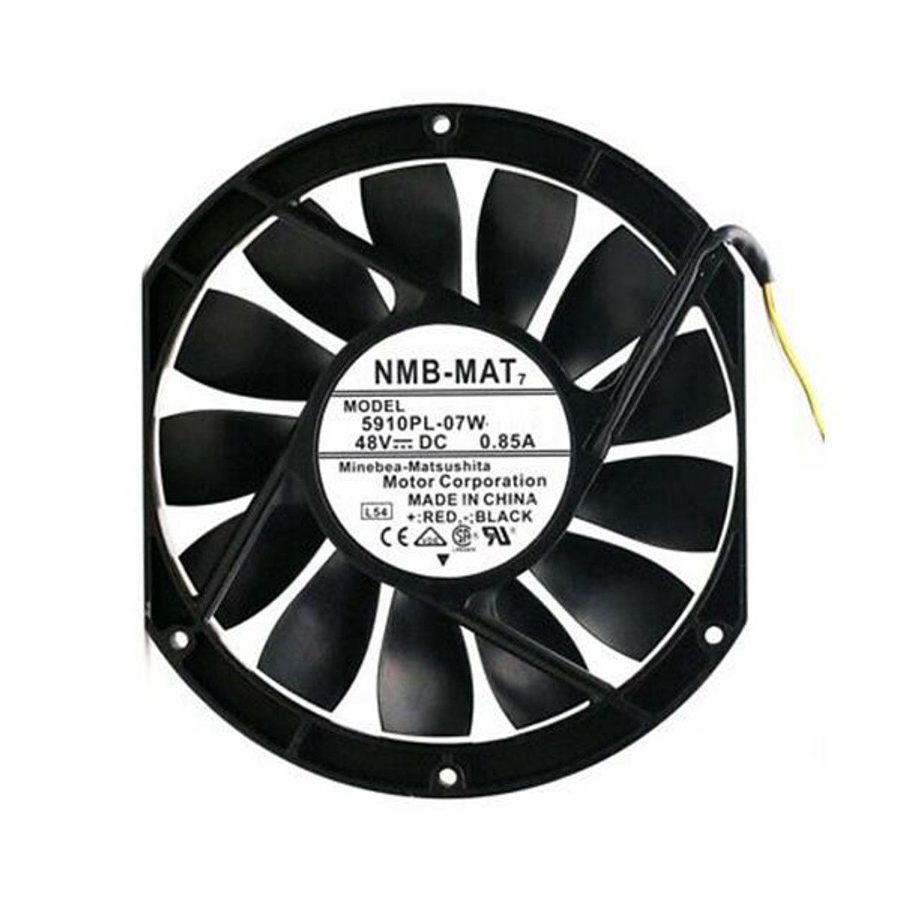 5910PL-07W-B59-L50 NMB Technologies 172x25.4mm 48VDC Wire Axial DC Fan