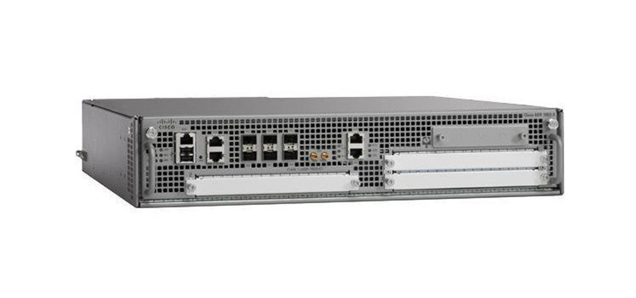 ASR1002 Cisco 1002 Aggregation Services Router 3 x Shared Port Adapter, 1 x Expansion Slot, 4 x SFP (mini-GBIC) (Refurbished)