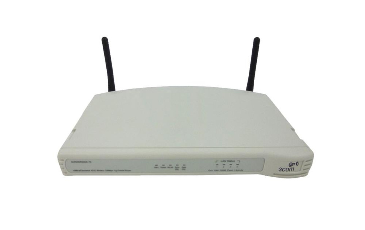 3CRWDR200A-75 3Com OfficeConnect ADSL Wireless Firewall Router 1 x WAN 4 x LAN (Refurbished)