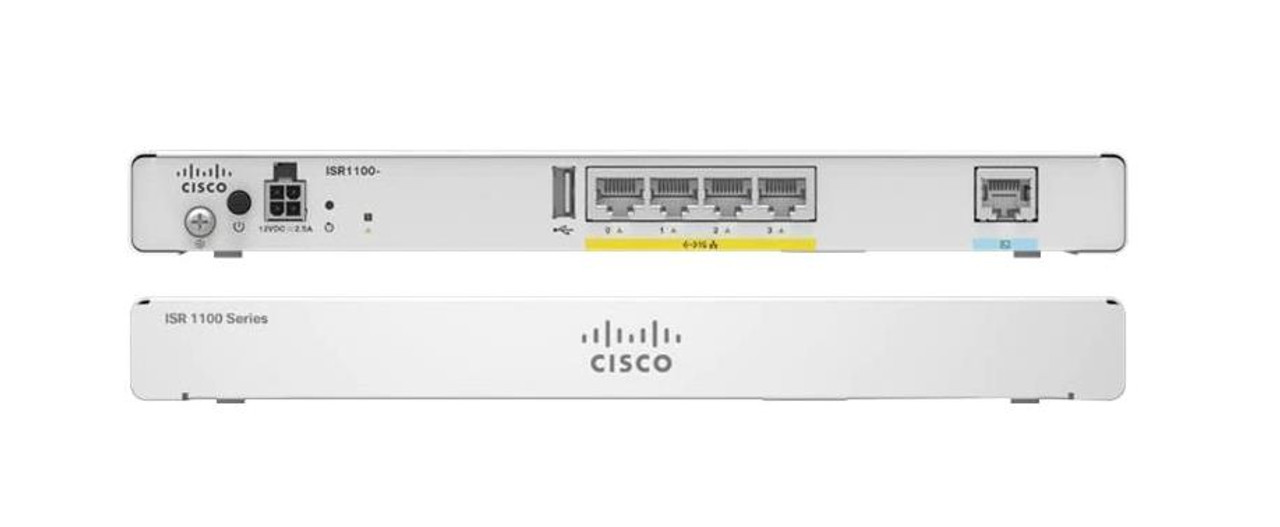 ISR1100X-6G Cisco ISR1100 Router 4 GE LAN/WAN Ports and 2 SFP ports 8GB RAM (Refurbished)