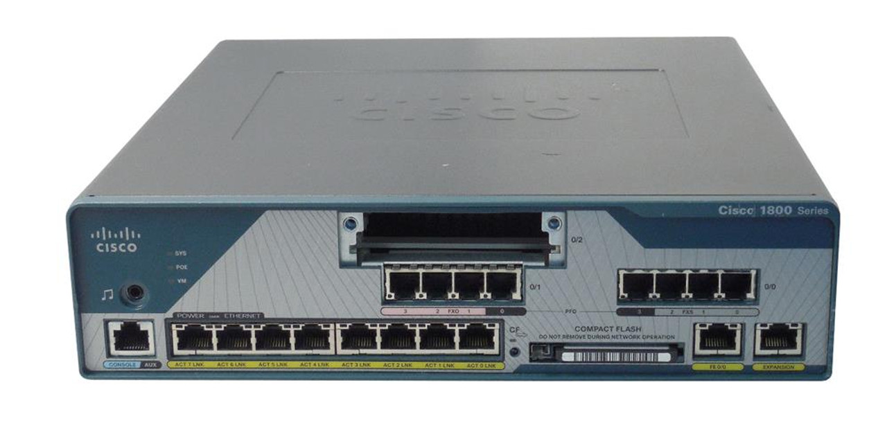 C1861ESRSTFK9 Cisco 1861E 8-Port Integrated Services Router (Refurbished)