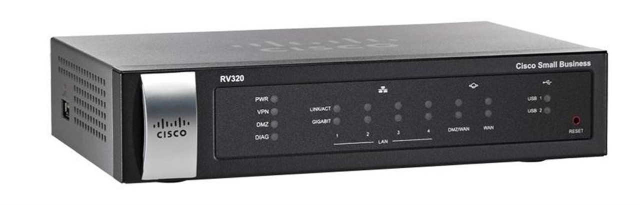 RV320K9NA Cisco RV320 Dual Giganit WAN VPN Router (Refurbished)