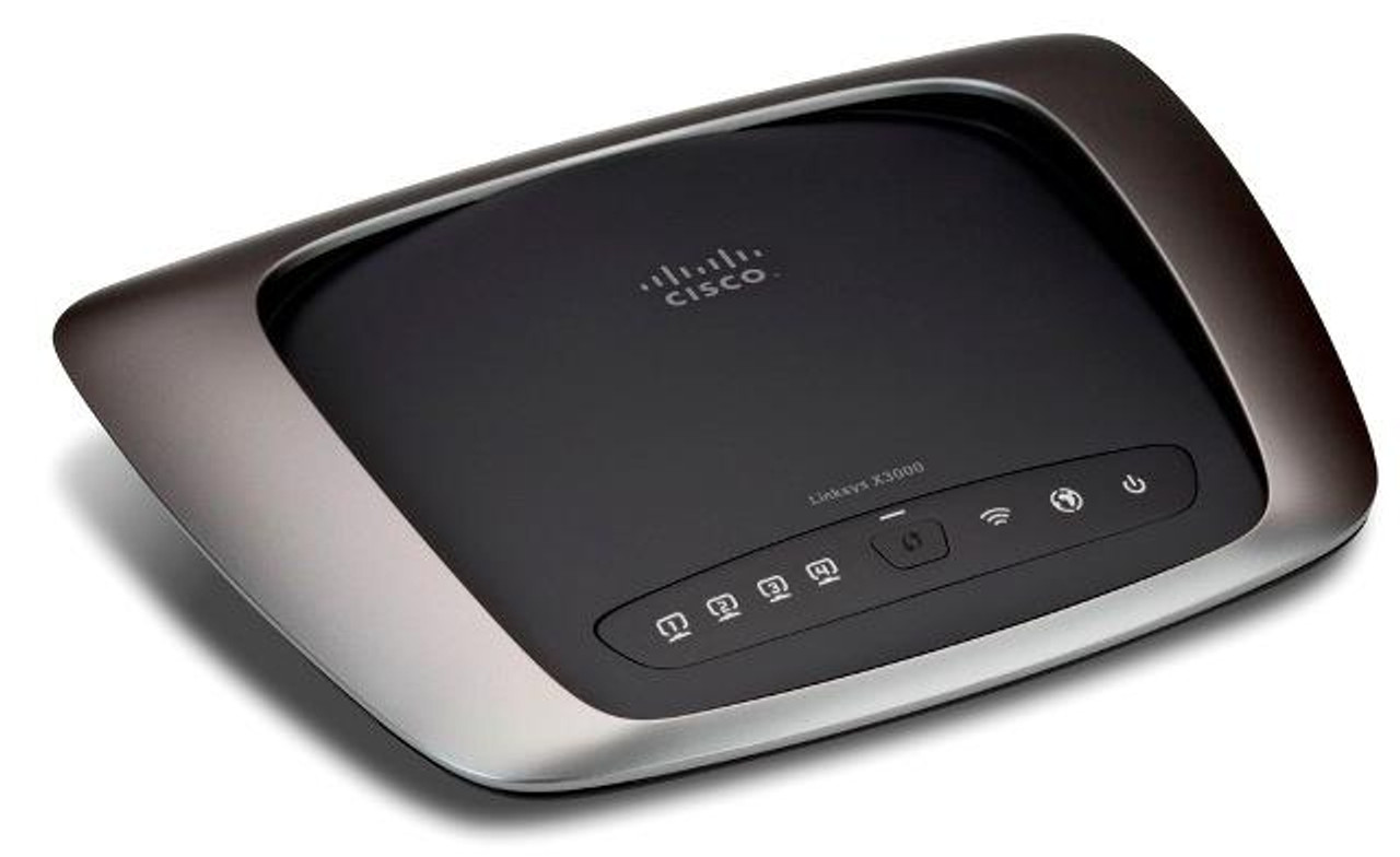 X3000-EW Cisco Wireless-N Modem Router 4 X 10/100/1000