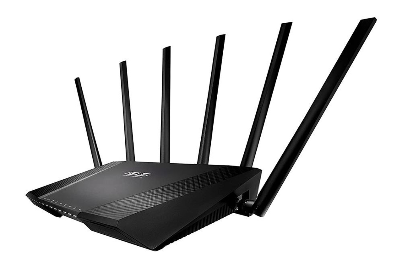 RT-AC3200-DDO ASUS Rt-ac3200 Tri-band Wireless-AC3200 4-Ports Gigabit Gaming Router with AiProtection Powered by Trend Micro (Refurbished)