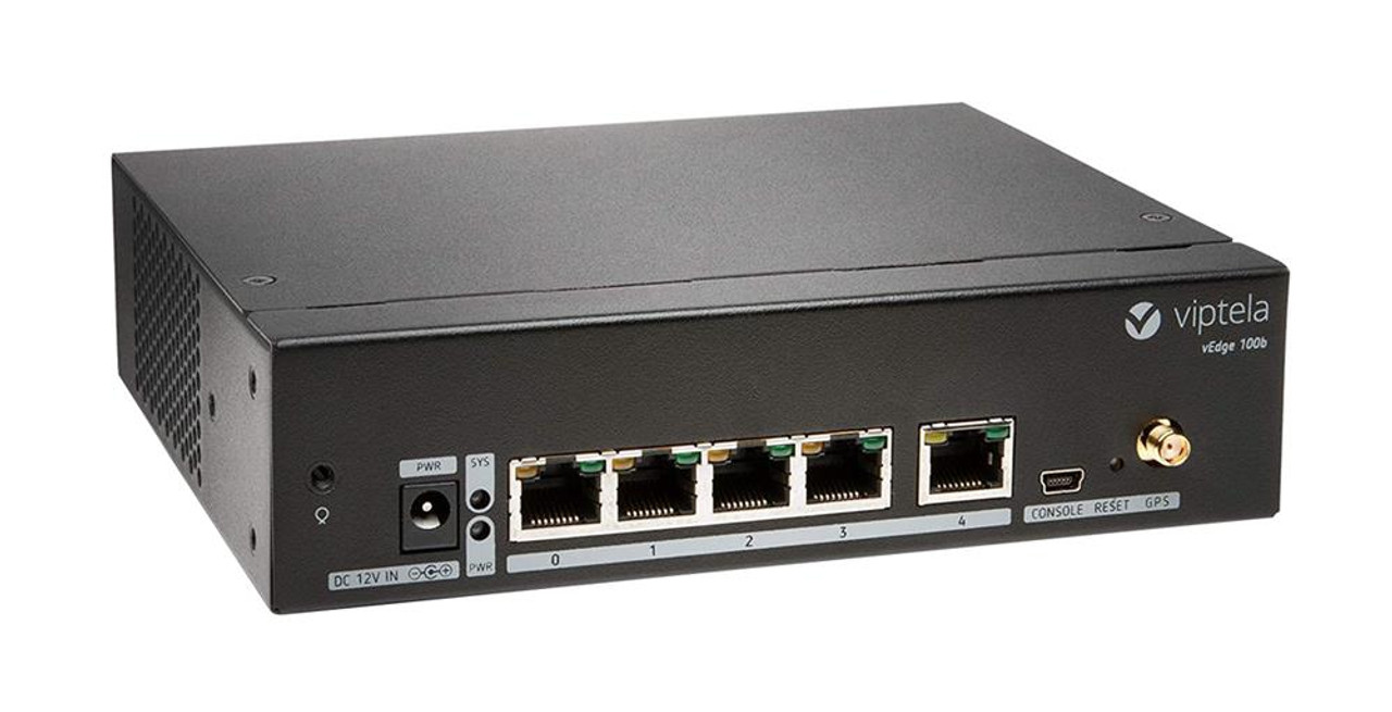 VEDGE-100B-AC-K9 Cisco vEdge vEdge-100b Router Chassis 5 Ports SlotsGigabit Ethernet 1U Rack-mountable (Refurbished)