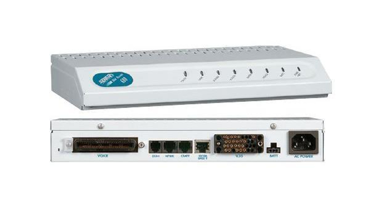 4200616L2#TDM Adtran Total Access 616 T1 TDM Gateway - 16 x FXS, 1 x Serial, 1 x T1 WAN, 10/100Base-TX (Refurbished)