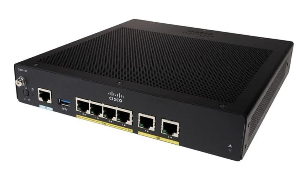 C927-4PM Cisco 927 Gigabit Ethernet Security Router With VDSL/ADSL2+ Annex M - 5 Ports - Gigabit Ethernet - VDSL2/ADSL2+ - (Refurbished)