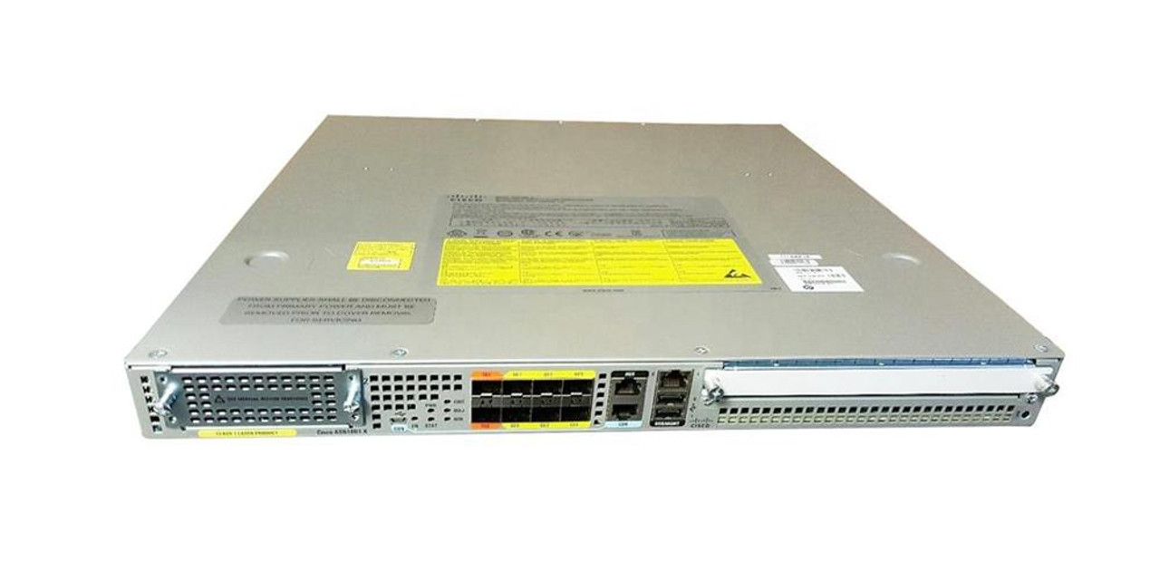 ASR1001X-2.5G-VPN Cisco ASR 1001-X Router 9 Slots 10 Gigabit Ethernet Rack-mountable (Refurbished)