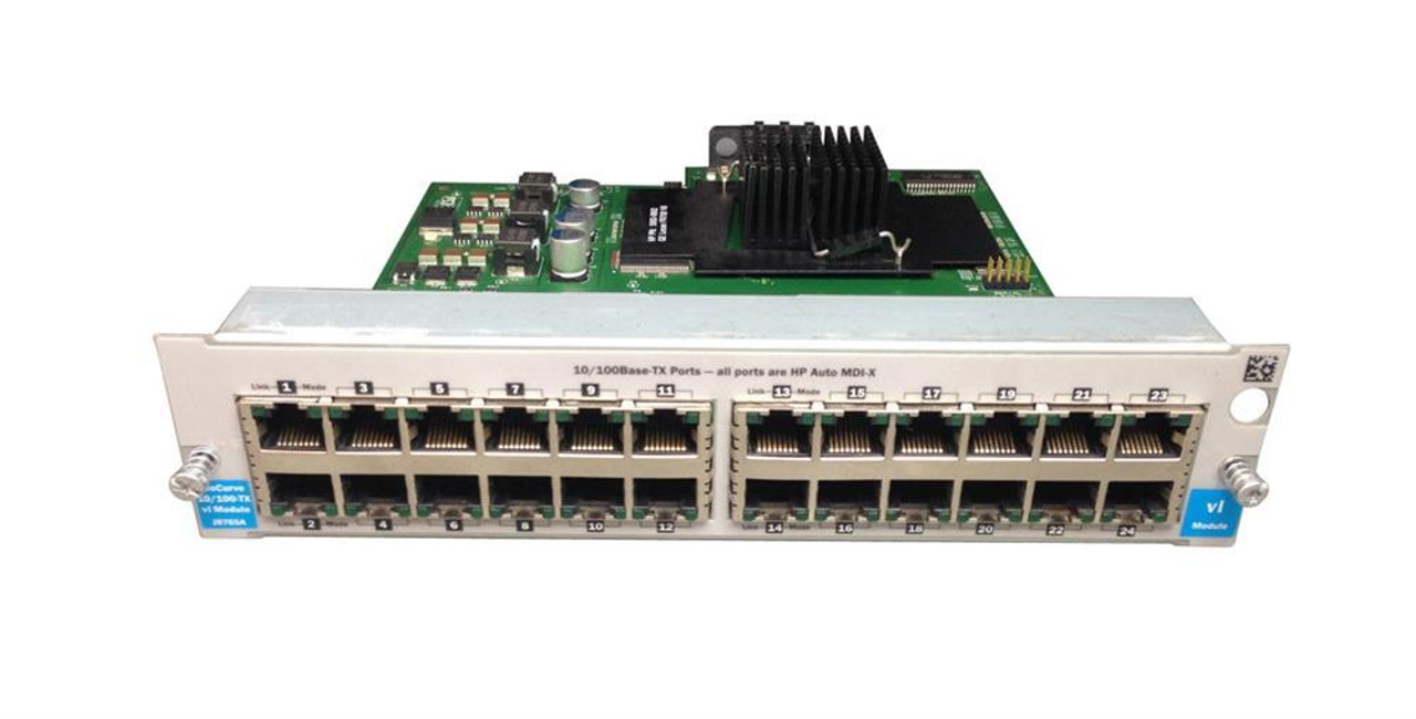 J8765A HP ProCurve Switch VL 24-Ports RJ-45 10/100Base-TX Fast Ethernet Switch Module 3U (Refurbished)