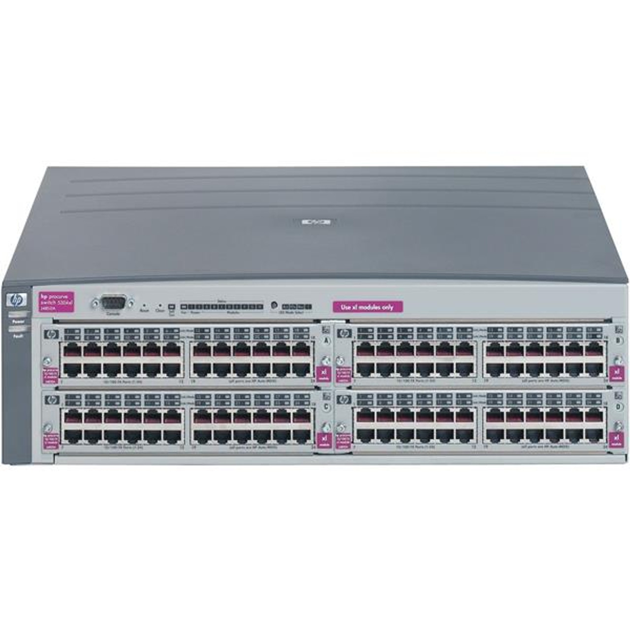 J4850A HP ProCurve Switch 5304XL 4-Slot Layer 2-4 Chassis with Dual AC  Power (Refurbished)