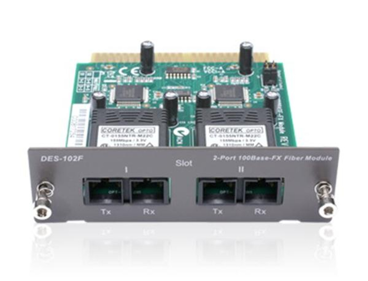 DES-102F D-Link 2-Ports 100Base-FX Fiber Expansion Module for DSS-24+ Switch (Refurbished)