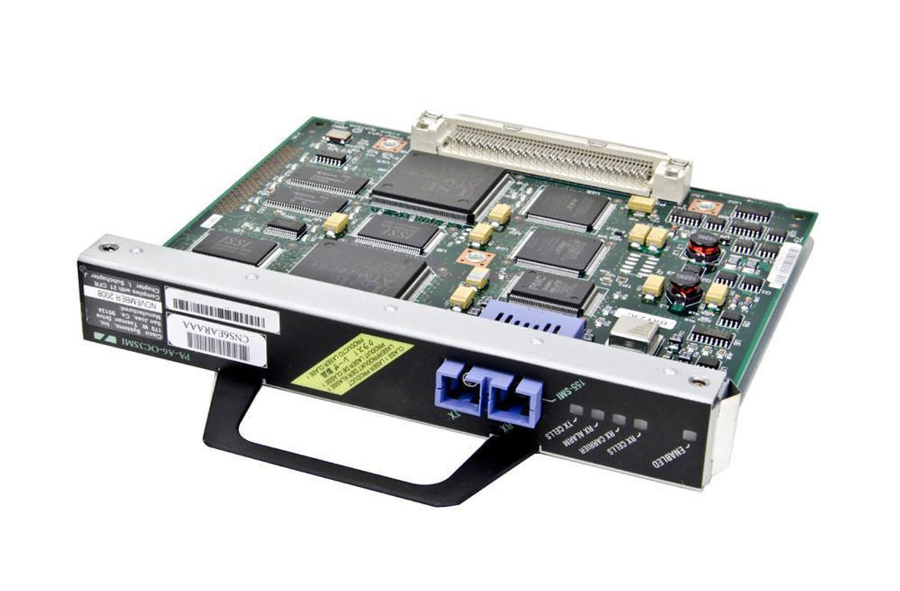 PA-A6-OC3SML Cisco 1-Port Atm Oc3c/Stm1 Sgl Mode (Lr) Port Adapter (Refurbished)