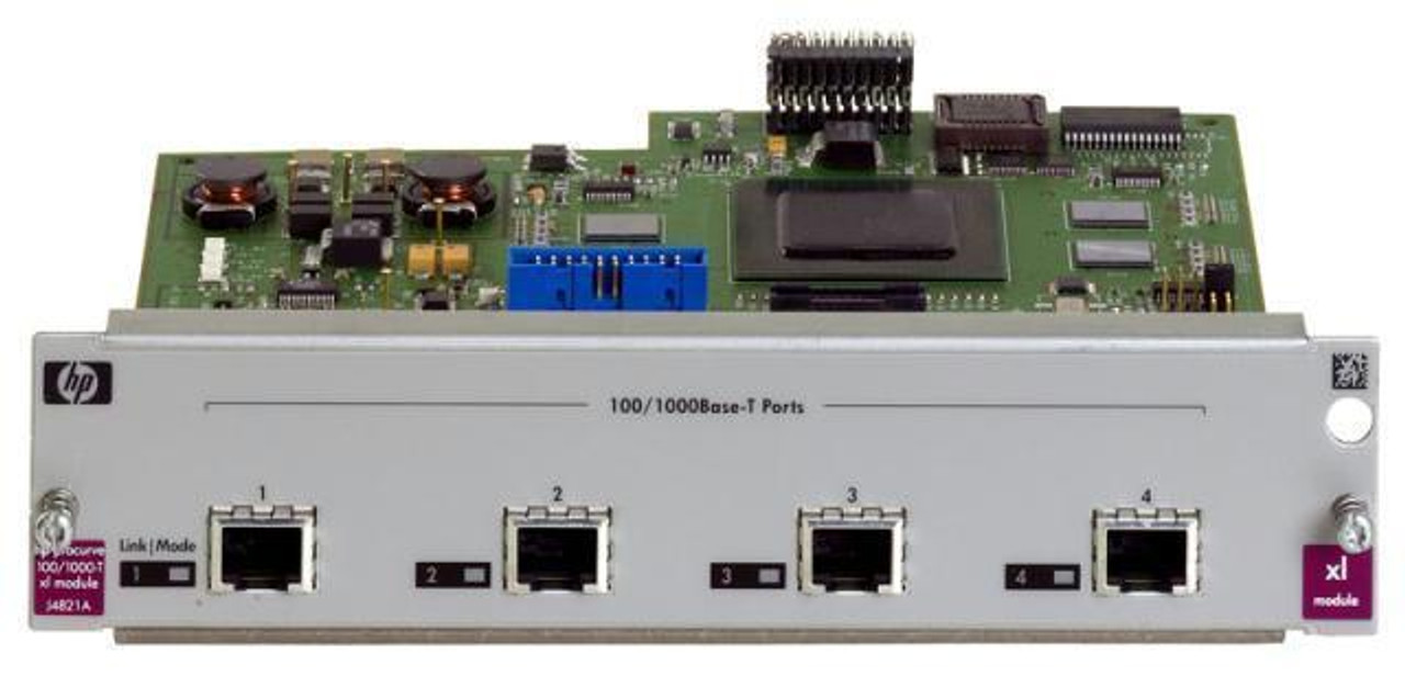 J4821BR HP ProCurve 5300xl 4-Port RJ-45 Gigabit Ethernet 100/1000Base-T Switch Expansion Module (Refurbished)