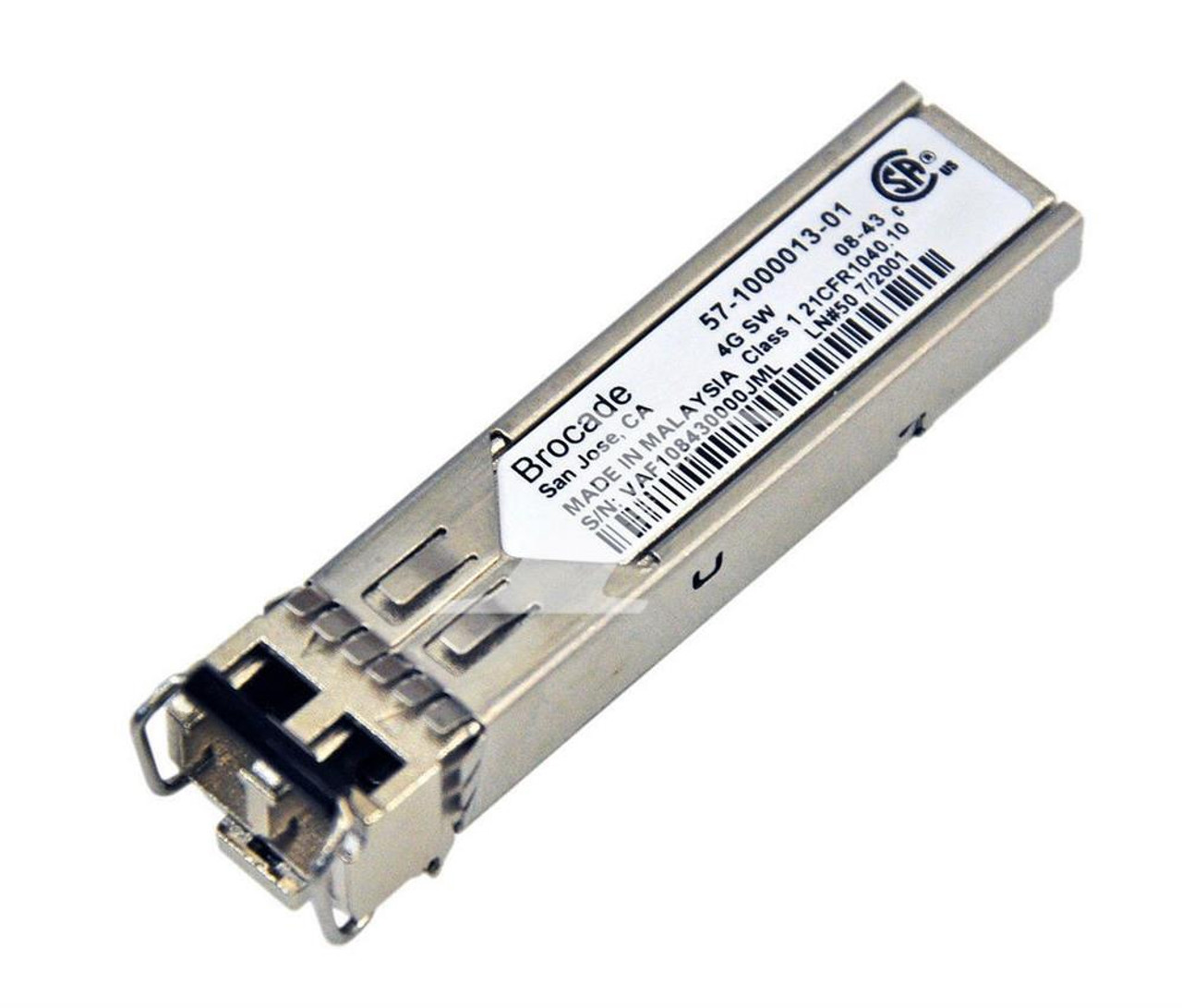XBR-000200 Brocade 4Gb Fibre Channel SFP (mini-GBIC) Module 1 x Fiber Channel SFP (mini-GBIC)