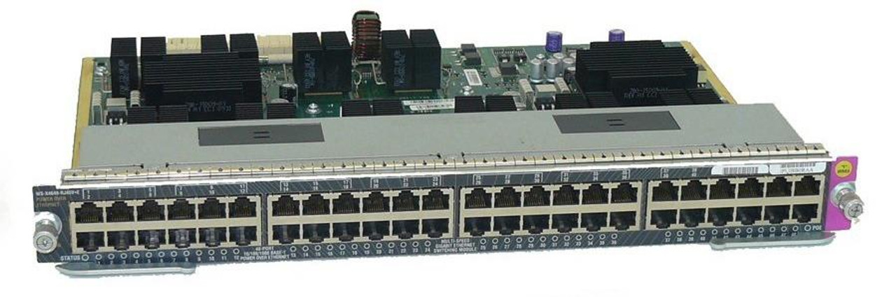 WS-X4648-RJ45V-E= Cisco Catalyst 4500 E-Series 48-Ports 10/100/1000 PoE Line Card E Switch (Refurbished)