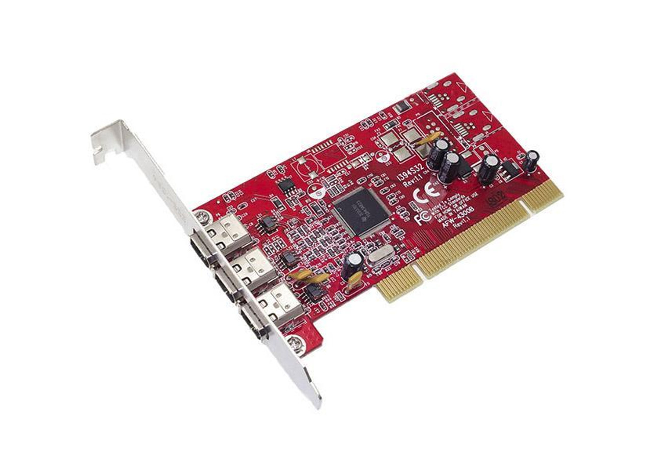 0R4009 Dell Adaptec Afw-4300b 3-port Fireconnect Firewire Ieee1394 PCI Controller Card 2053500