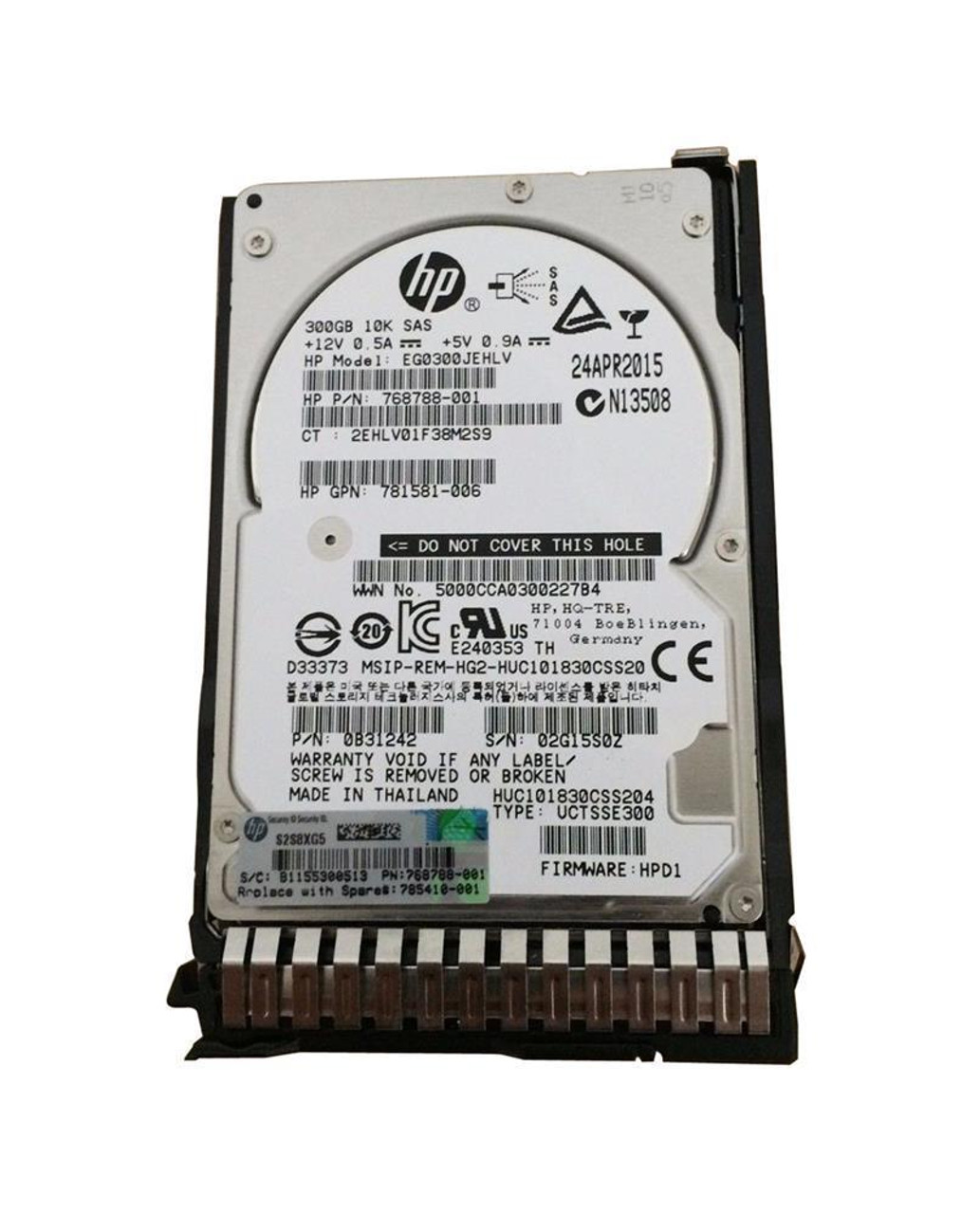013-4379-001 HP 300GB 10000RPM Ultra-320 SCSI 80-Pin 3.5-inch Internal Hard Drive