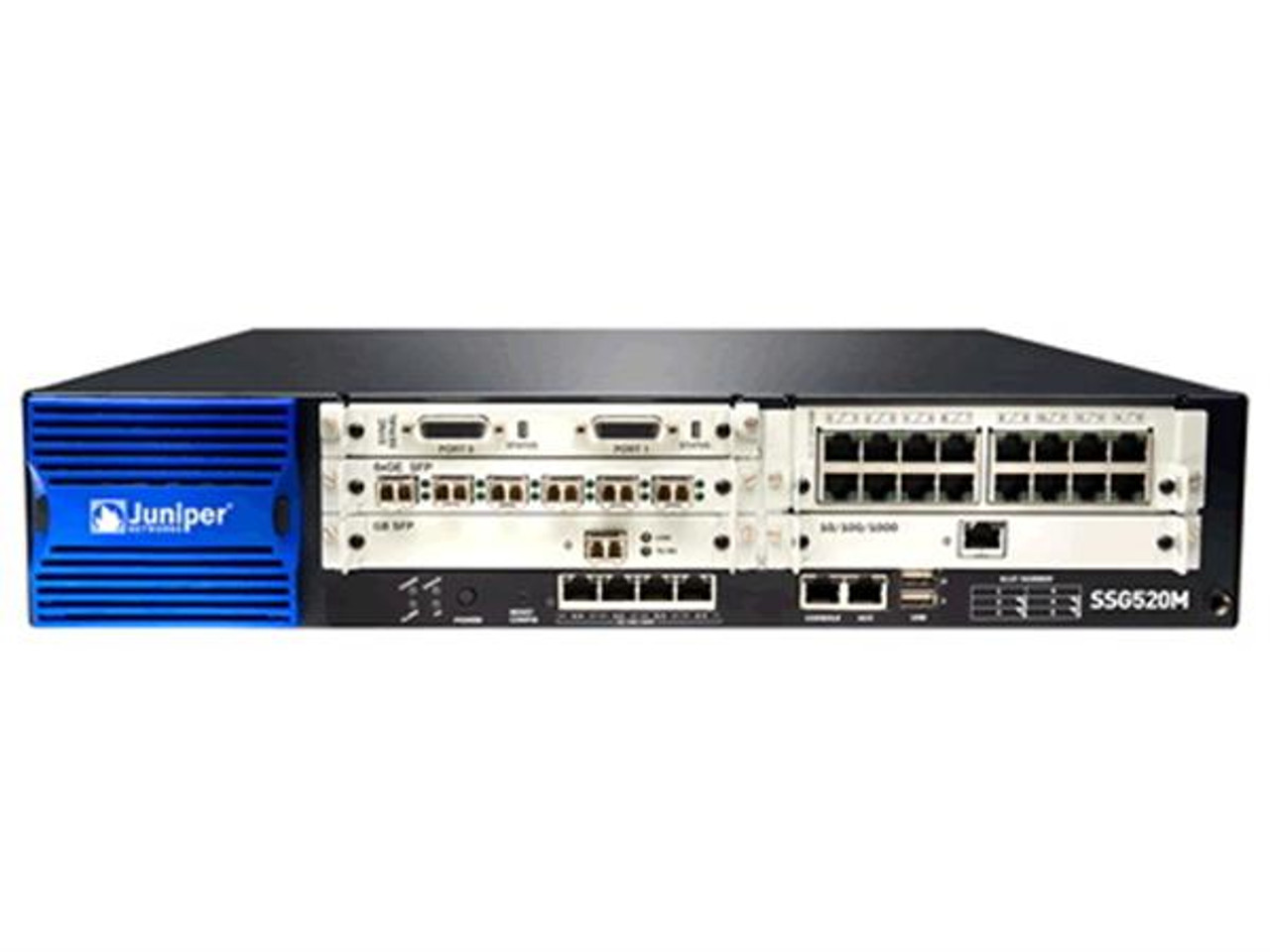 SSG-520M-SH-DC-N-TAA Juniper SSG 520M Firewall 4 x 10/100/1000Base-T LAN 6 x PIM (Refurbished)