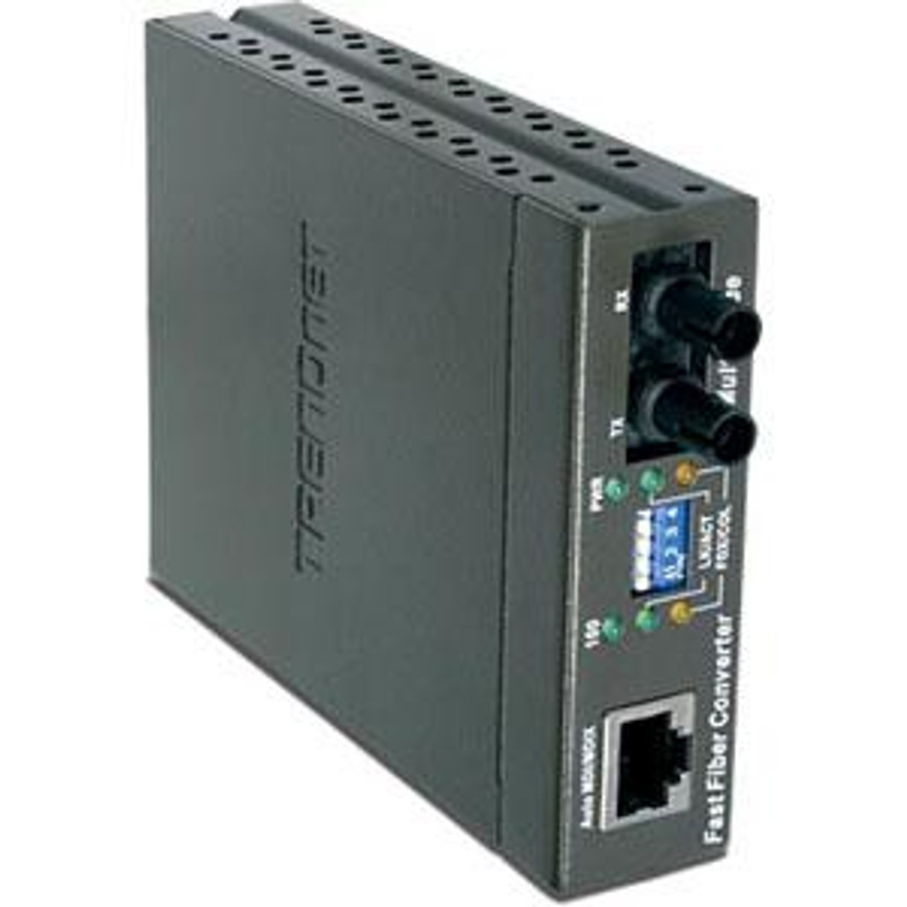 TFC-210MST TRENDnet 100Base-TX to 100Base-FX Multi-Mode ST Fiber Converter 1 x RJ-45 , 1 x ST Duplex 10/100Base-TX, 100Base-FX