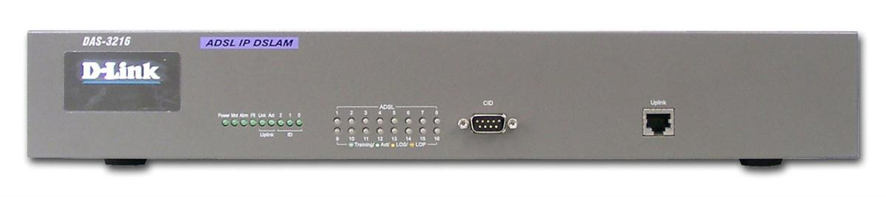 DAS-3216 D-Link 16-Ports Ip Dslam Ip-Based Dsl Access Multiplexer (Refurbished)
