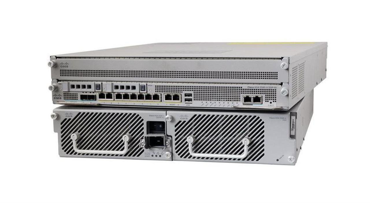 ASA5585-S10-K9 Cisco 8 Anschlsse Ethernet Fast Ethernet Gigabit Ethernet 2u Rack (Refurbished)