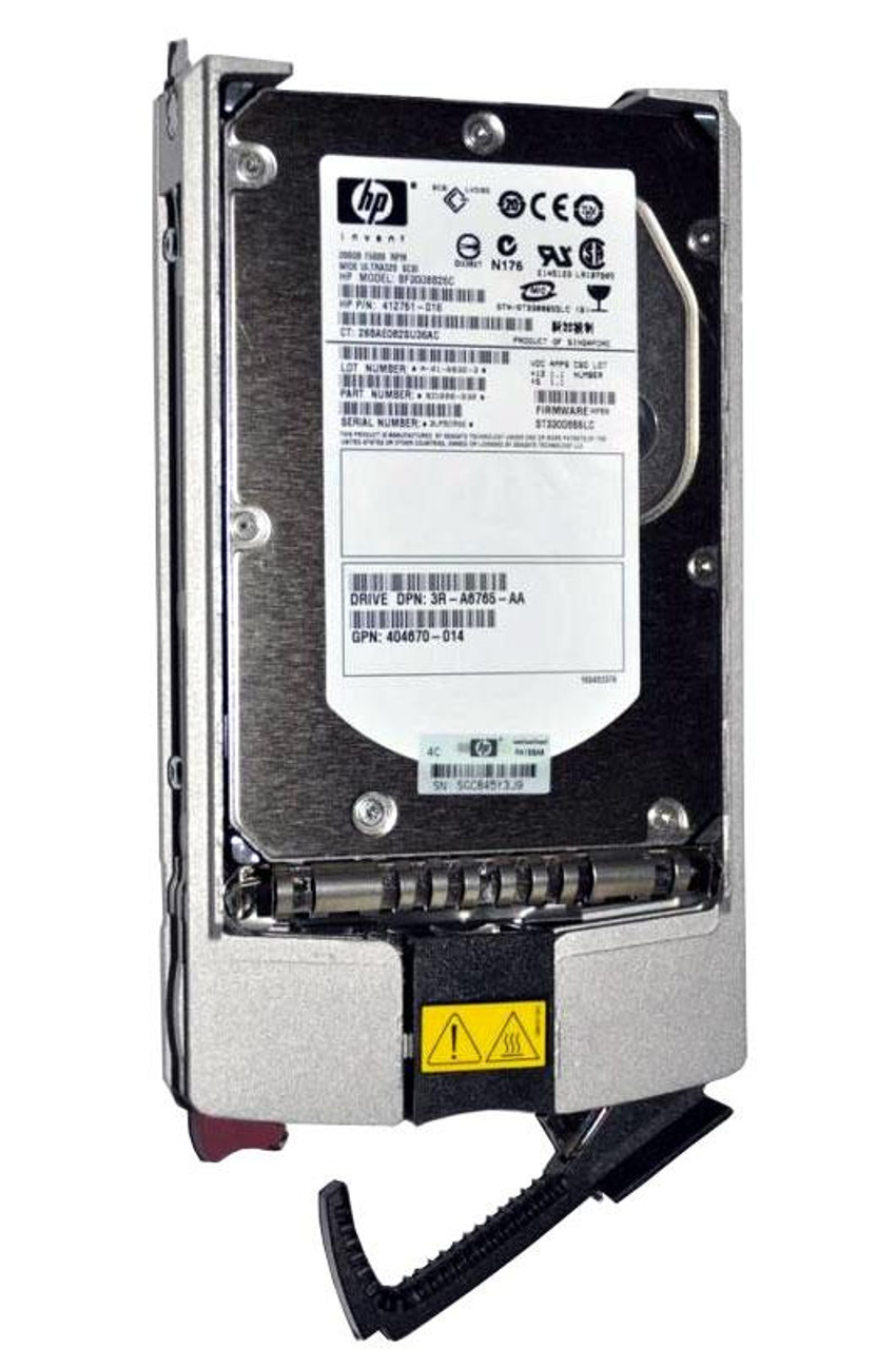 350964-B22 HP 300GB 10000RPM Ultra-320 SCSI 80-Pin LVD Hot Swap 3.5-inch Internal Hard Drive