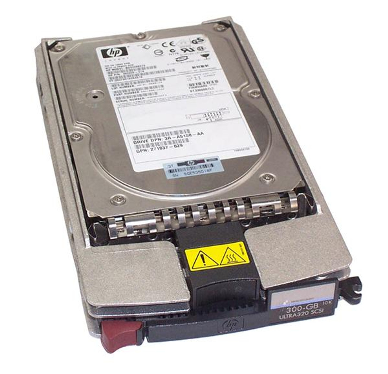 351126-001 HP 300GB 10000RPM Ultra-320 SCSI 80-Pin LVD Hot Swap 3.5-inch Internal Hard Drive