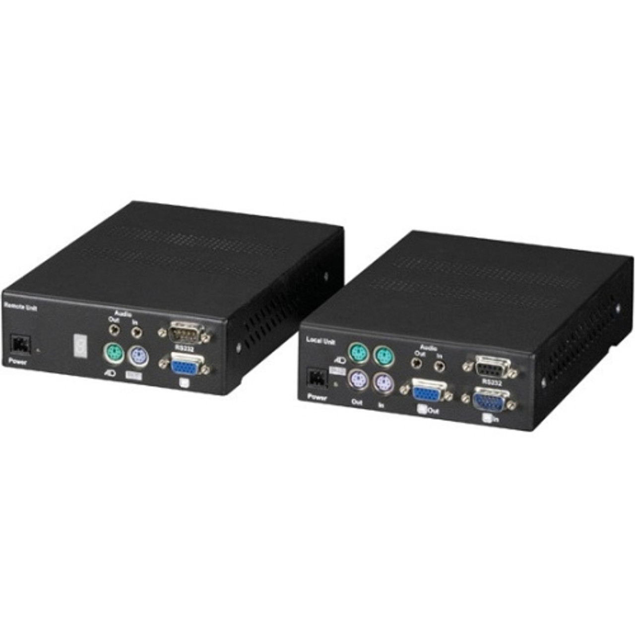 ACS335A-AS Black Box ServSwitch Fiber Optic KVM Extender with Serial and Bidirectional Stereo Audio
