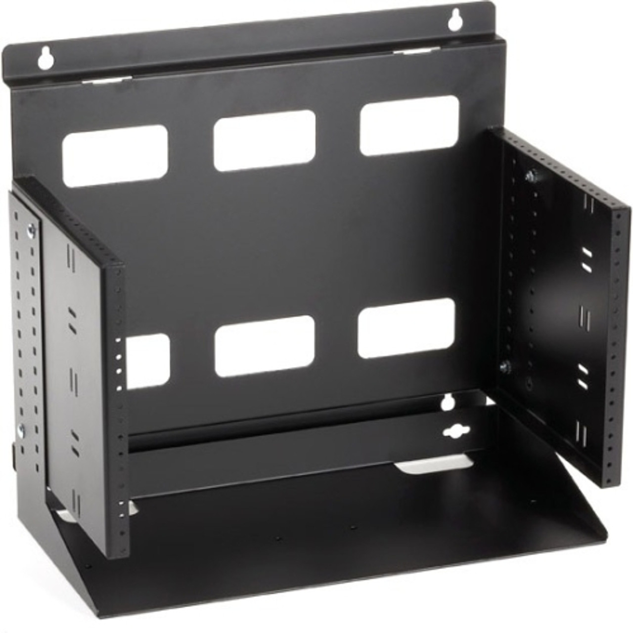 RM096A-R2 Black Box Wallmount Rack 12in with Adjustable Shelf