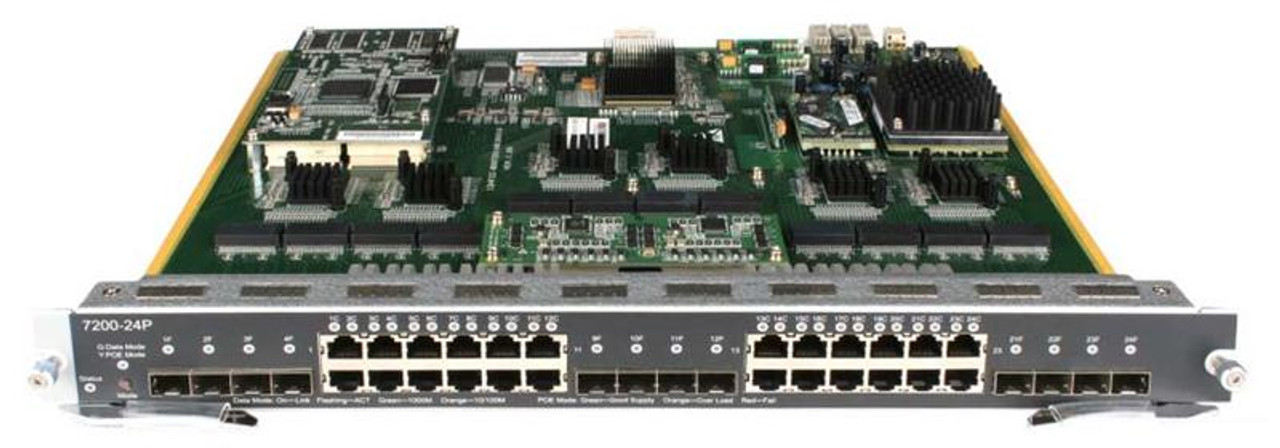 DES-7200-24P D-Link 12-Ports 10/100/1000m And 12-Ports Combo 10/100/1000m / Sfp Module W/ Poe Function (Refurbished)