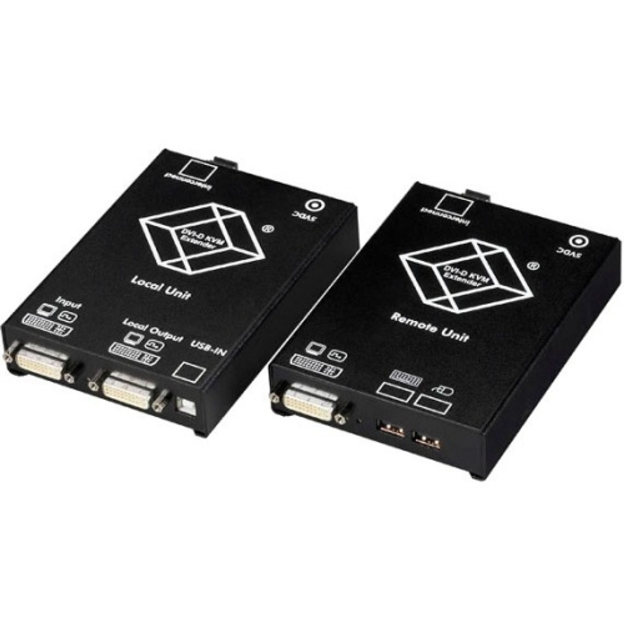 ACS4001A-R2-SM Black Box ServSwitch Single DVI Fiber Optic KVM Extender USB Single-Mode