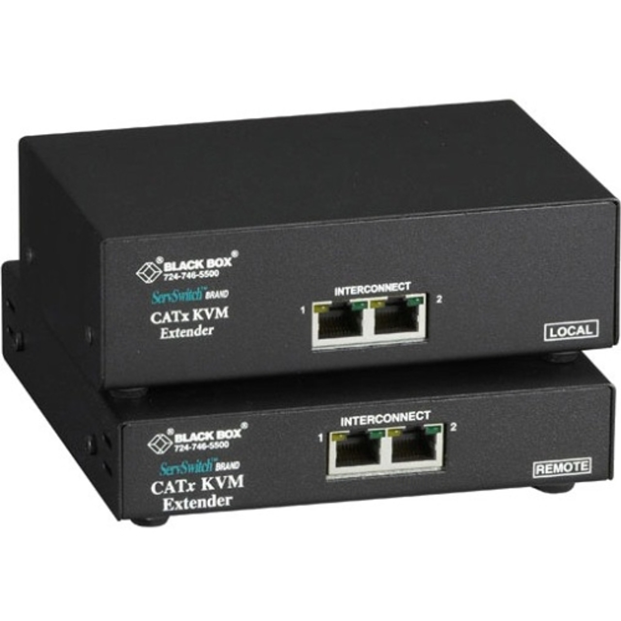 ACU2209A Black Box ServSwitch Dual-Video CATx KVM Extenders with Serial and A