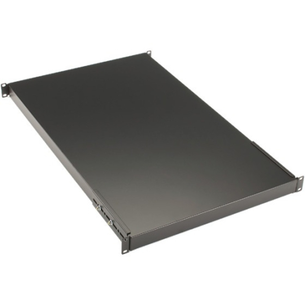 RM7010 Black Box Fixed Solid Shelf for 4-Post Racks 28.9inD 50-lb. Capacity