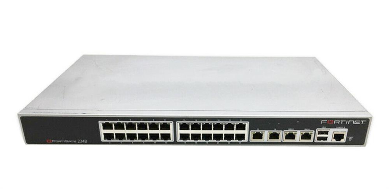 FG-224B Fortinet 24 10/100 Switch Ports 2 10/100/1000 Uplink 2 10/100 Wan