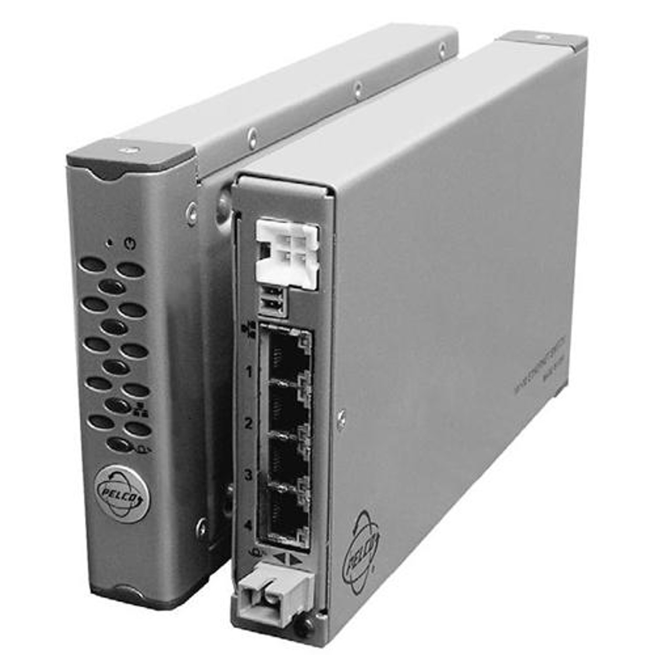 CT82041MSTR-1 Pelco CT82041MSTR-1 Unmanaged Ethernet Switch 5 Ports 4 x RJ-45 1 x ST 10/100Base-FX, 10/100Base-TX