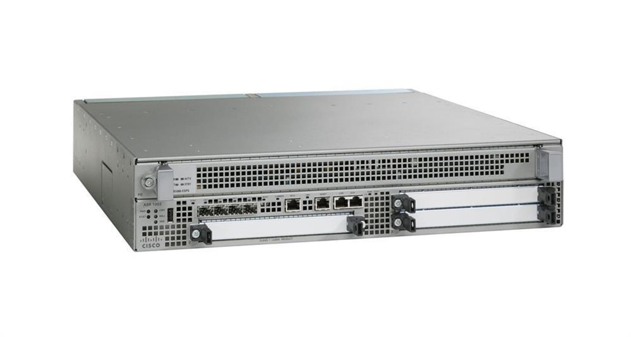ASR1002-X Cisco Chassis 6 Bui Lt-in Ge Dual P/s 4GB Dram (Refurbished)